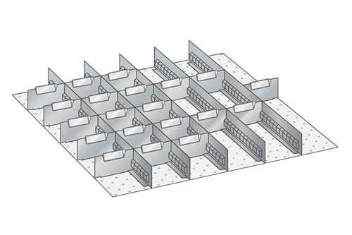 Skuffeindretning til Lista 36 x 36 - Metal 131
