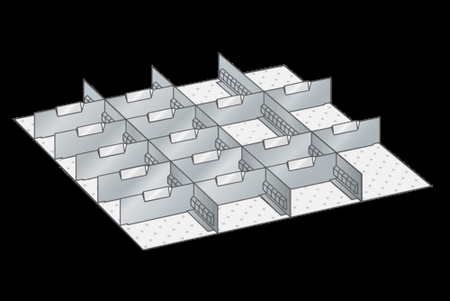 Skuffeindretning til Lista 36 x 36 - Metal 134