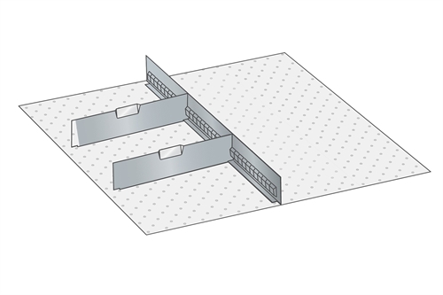 Skuffeindretning til Lista 36 x 36 - Metal 135