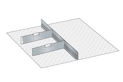 Skuffeindretning til Lista 36 x 36 - Metal 138