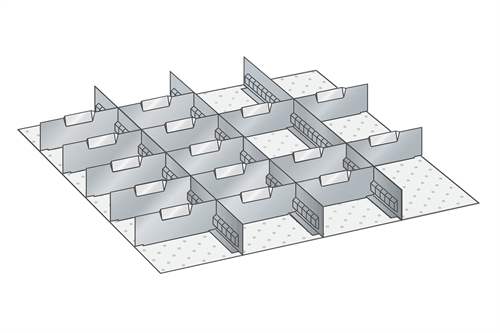 Skuffeindretning til Lista 36 x 36 - Metal 139