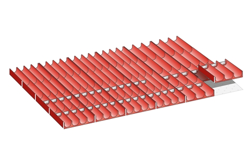 Skuffeindretning til Lista 54 x 36 - Kit 20