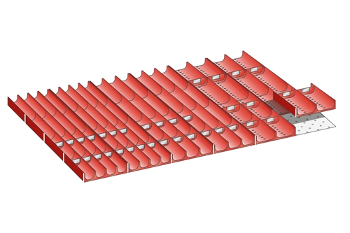 Skuffeindretning til Lista 54 x 36 - Kit 21