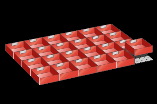Skuffeindretning til Lista 54 x 36 - Kit 27