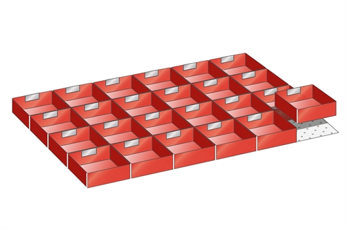 Skuffeindretning til Lista 54 x 36 - Kit 27