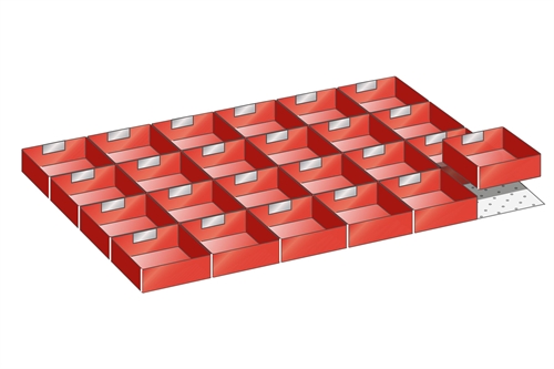 Skuffeindretning til Lista 54 x 36 - Kit 29