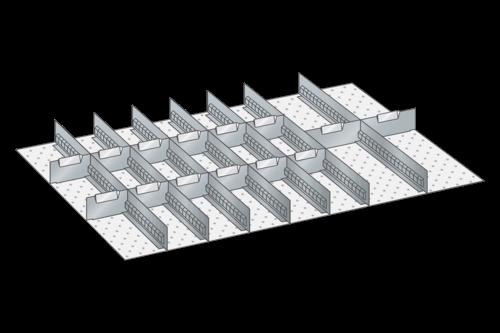 Skuffeindretning til Lista 54 x 36 - Metal 141