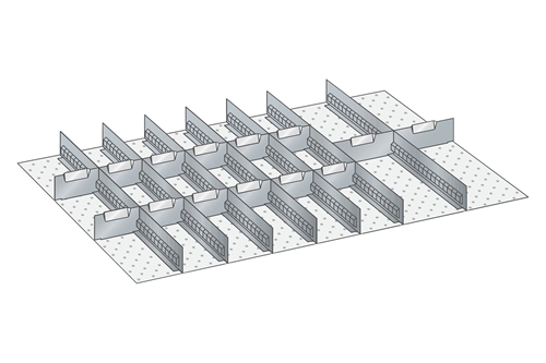 Skuffeindretning til Lista 54 x 36 - Metal 141