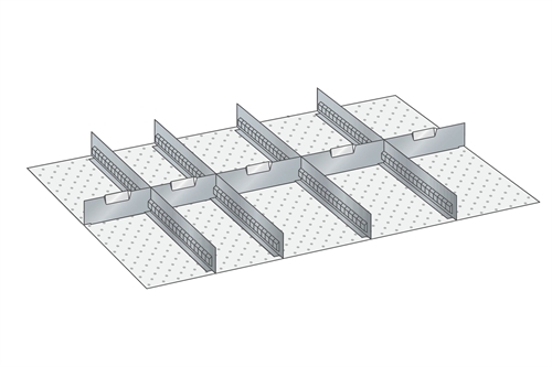 Skuffeindretning til Lista 54 x 36 - Metal 142