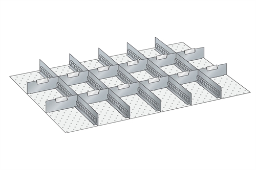 Skuffeindretning til Lista 54 x 36 - Metal 143