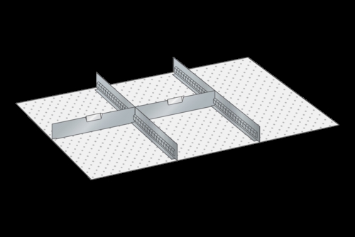 Skuffeindretning til Lista 54 x 36 - Metal 144