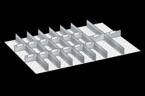 Skuffeindretning til Lista 54 x 36 - Metal 145
