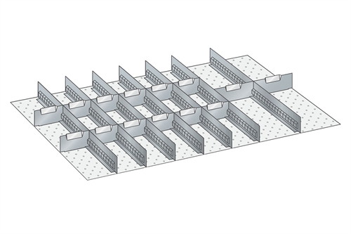 Skuffeindretning til Lista 54 x 36 - Metal 145