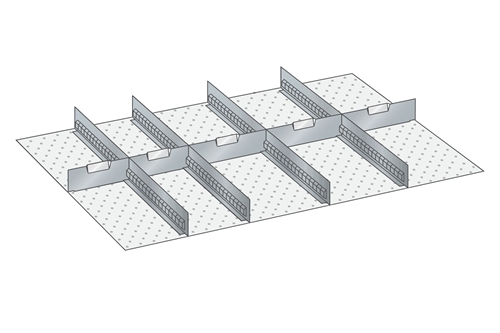 Skuffeindretning til Lista 54 x 36 - Metal 146