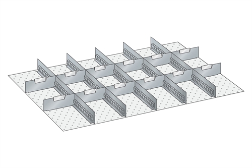 Skuffeindretning til Lista 54 x 36 - Metal 147