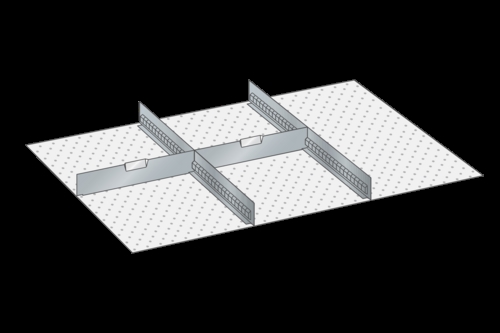 Skuffeindretning til Lista 54 x 36 - Metal 148