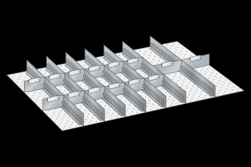 Skuffeindretning til Lista 54 x 36 - Metal 149