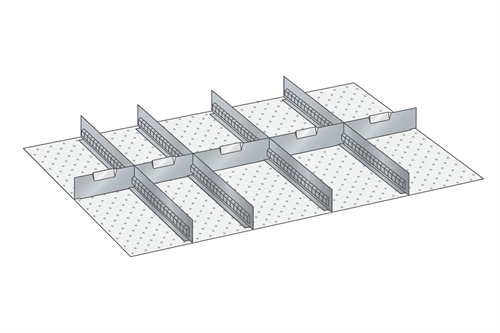 Skuffeindretning til Lista 54 x 36 - Metal 150