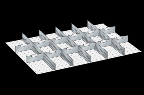 Skuffeindretning til Lista 54 x 36 - Metal 151