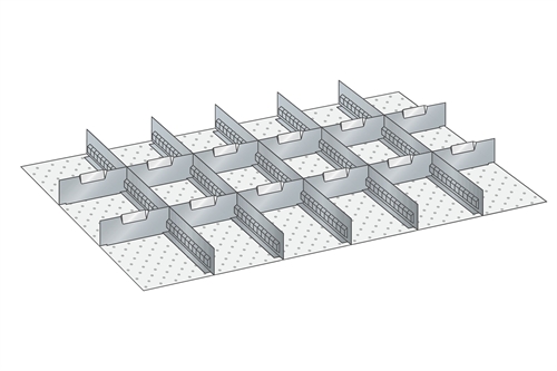 Skuffeindretning til Lista 54 x 36 - Metal 151
