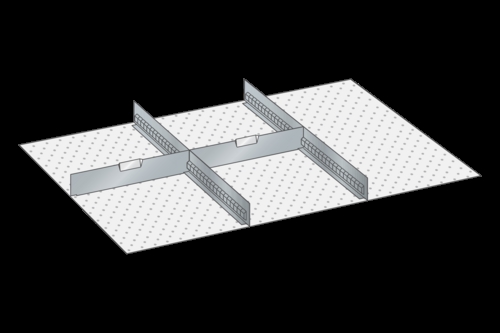 Skuffeindretning til Lista 54 x 36 - Metal 152