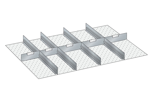 Skuffeindretning til Lista 54 x 36 - Metal 153