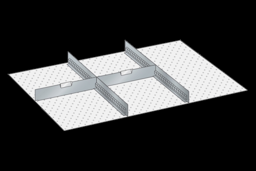 Skuffeindretning til Lista 54 x 36 - Metal 155
