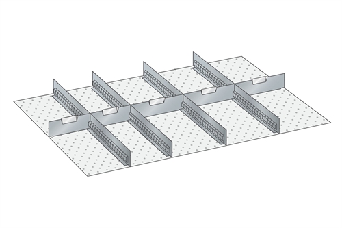 Skuffeindretning til Lista 54 x 36 - Metal 156