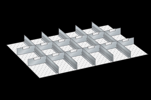Skuffeindretning til Lista 54 x 36 - Metal 157