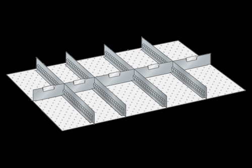 Skuffeindretning til Lista 54 x 36 - Metal 159
