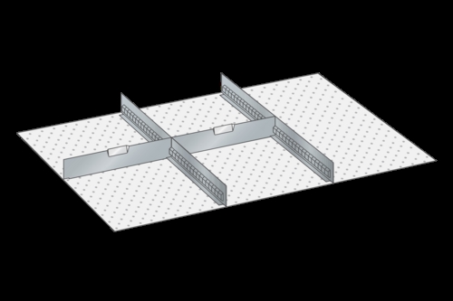 Skuffeindretning til Lista 54 x 36 - Metal 161