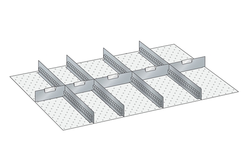 Skuffeindretning til Lista 54 x 36 - Metal 162