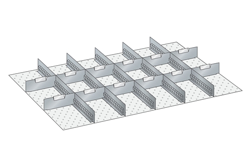 Skuffeindretning til Lista 54 x 36 - Metal 163
