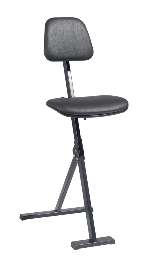 Ståstøttestol Alba m/glidesko - Sort