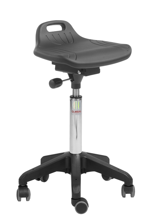 Ståstøttestol Omega Octopus m/Hjulsæt - Sort