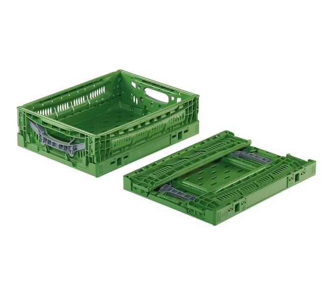 Klapkasse Perforeret Grøn - 400 x 300 x 120 mm