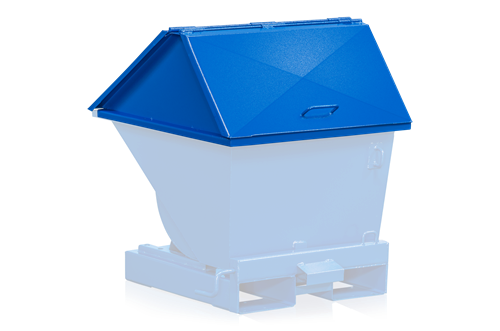 Højt låg til Tipcontainer ST 150 L i Blå
